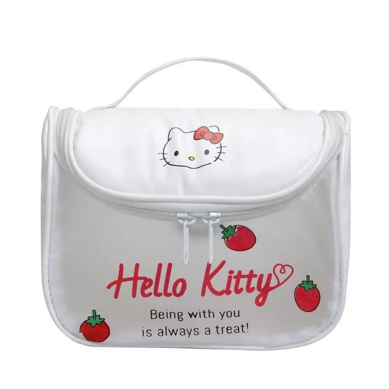 

Transparent Alphabet Pattern Handbag Travel Makeup Case Storage Bag белый