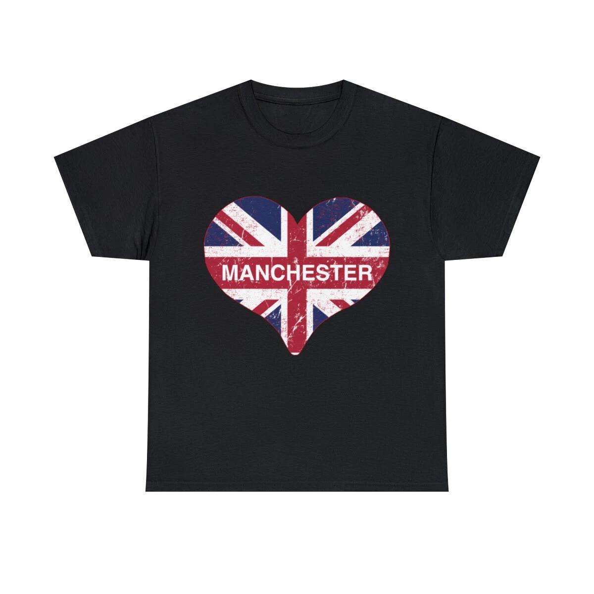 I Love Manchester Graphic Tee Shirt, S-5XL 3XL