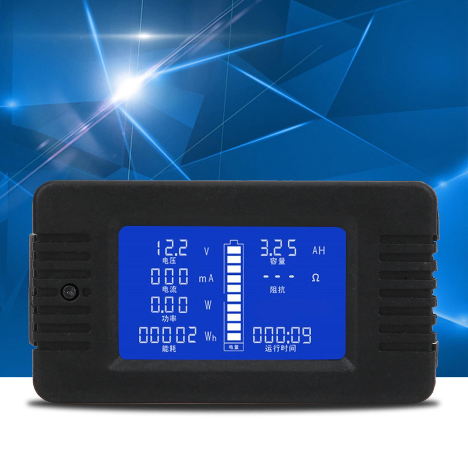 Battery Tester PZEM‑015 Multifunctional Battery Meter Current Voltage Power Energy Capacity Impedance Tester Battery Monitor