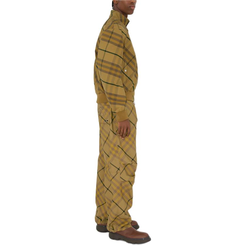 Burberry Check Printed Zipped Bomber Jacket 80814181
