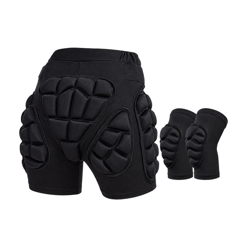 Safeguarding Short with Elbow Guards Ergonomic Segmented Padded Impact Shorts