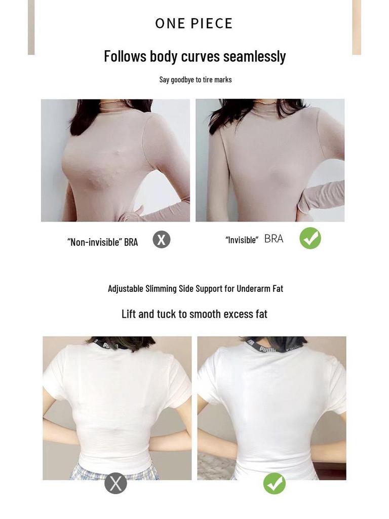 Plus Size Seamless Front Closure Push-Up Sports Bra for Small Breasts