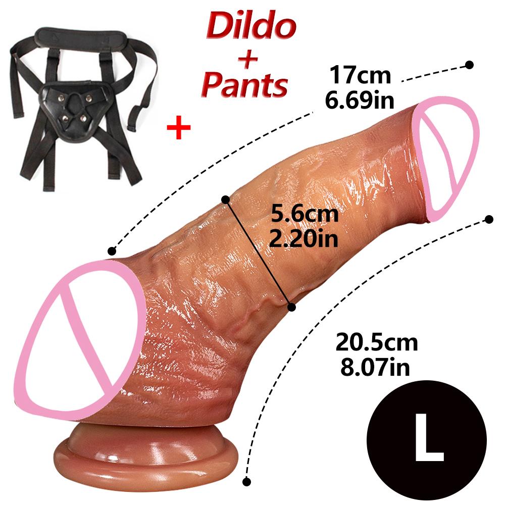 Big Penis Realistic Dildo Super Soft Silicone with Suction Cup Vagina Stimulato G-spot Curved Shaft Sex Toys For Women Men Gay