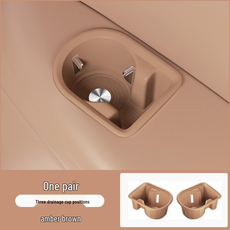 AITO M8 3-Row Cup Holder Silicone Pad & Storage Box Interior Accessory 139.8*105.8*68.9 mm