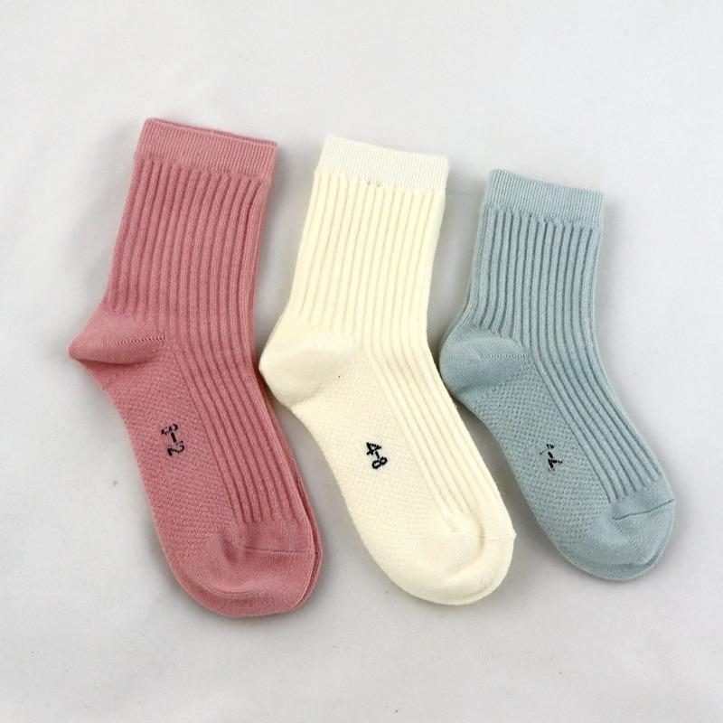 1 Pair Kids Baby Socks Solid Kids Socks Girls Cotton Newborn Boy Toddler Socks Infant Clothes Accessories Spring Autumn Winter