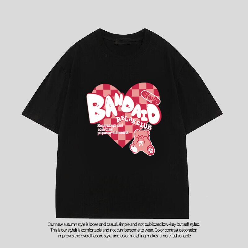 Cotton Short-sleeved T-shirt Women's Loose Original Style New Letter Printing Student T-shirt Ins Women's Fashion