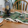 American Retro Table Runner Jacquard Fabric Ins Style Tassel Table Flag Coffee Table TV Cabinet Long Tablecloth