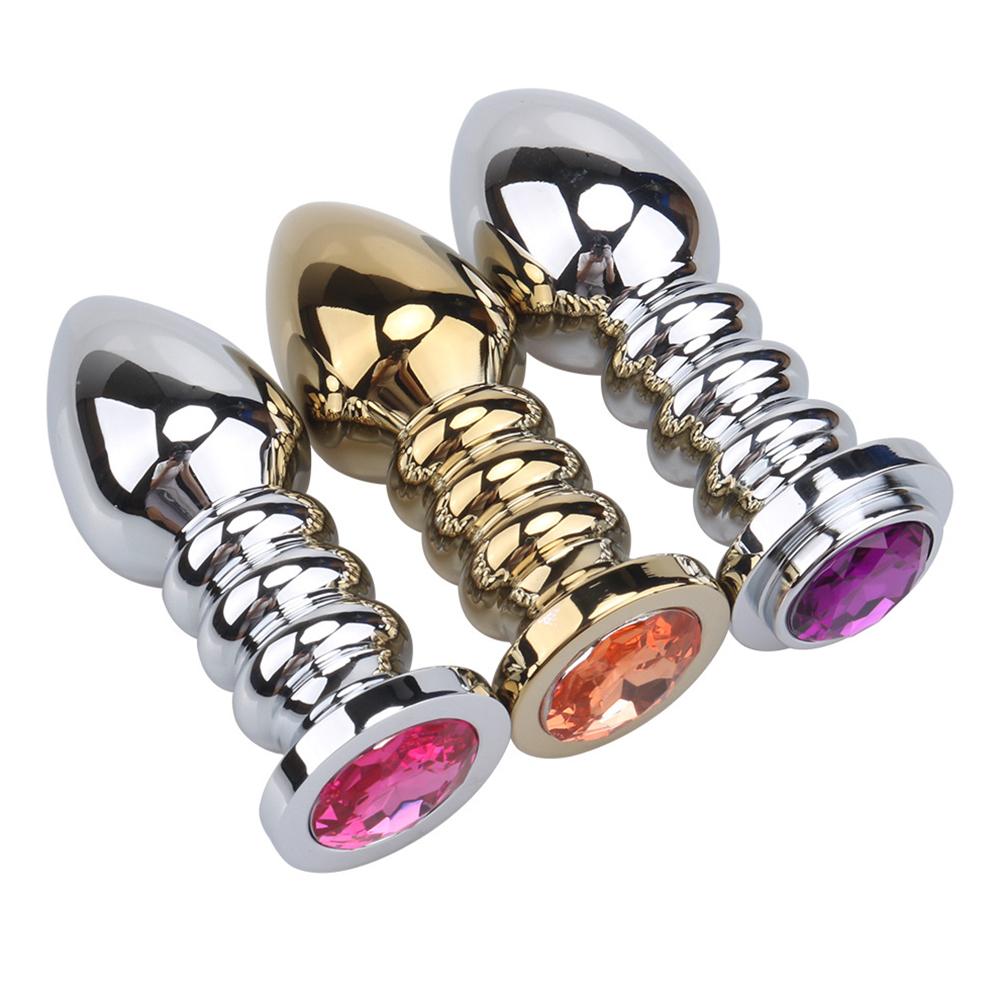 Fetish Metal Thread Anal Butt Plug Fantasy Sex Restraints Bondage SM Anal Stimulation Toy