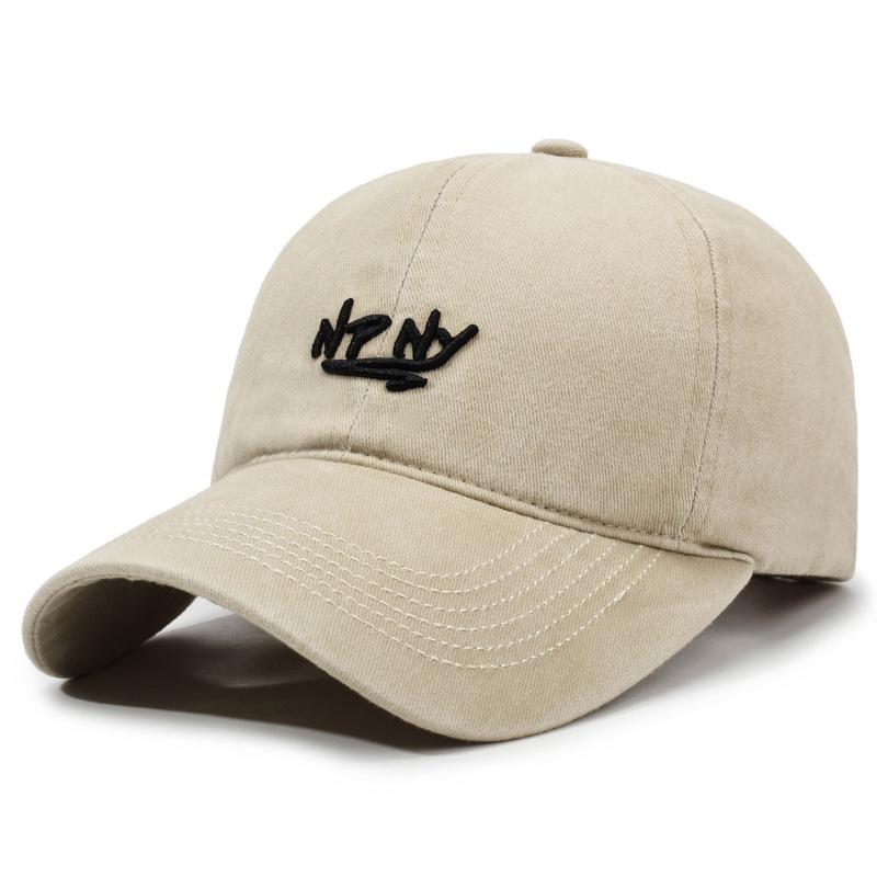 Unisexová baseballová čepice v korejském stylu s výšivkou, klobouk proti slunci