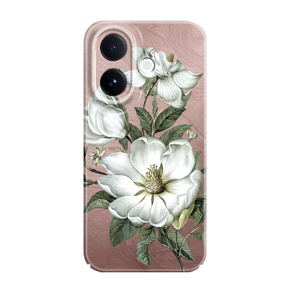 Gorgeous Magnolia Phone Case For VIVO V60 V50 V40 Lite V27 V25 V23 V23E V20 Pro 4G 5G Film Hard Cover