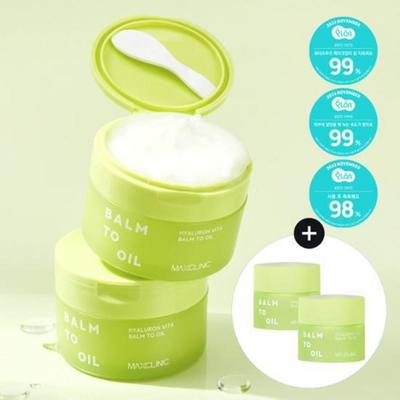 Max Clinic Hyaluron Vita Reinigungsbalsam zu Öl 90ml (+ 2 5ml Balsam zu Öl), Hyaluron Balsam zu Öl + 2 Minis