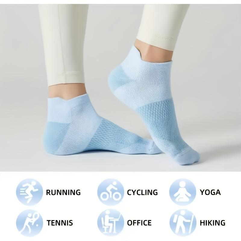 

Autumn Winter Style Women s Compression Ankle Athletic Socks Color Block Pattern Arch Support Low Cut Design 1 pair