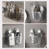 Wall Mounted Suction Cup Chopstick Holder Reusable Chopsticks Spoon Organizer  Bathroom