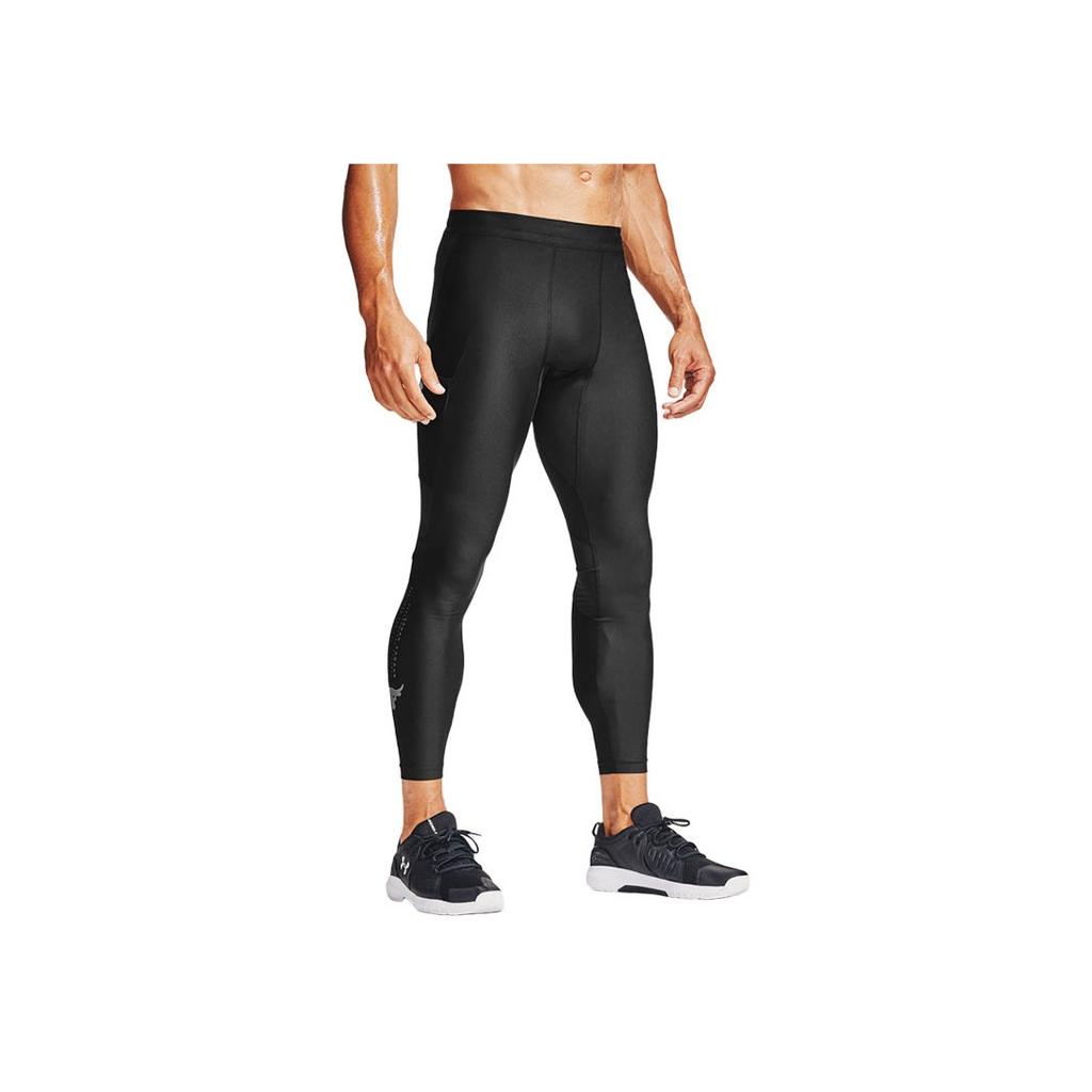 Under Armour Project Rock HeatGear Fitness Pants Men Bottoms Black 1356563-001