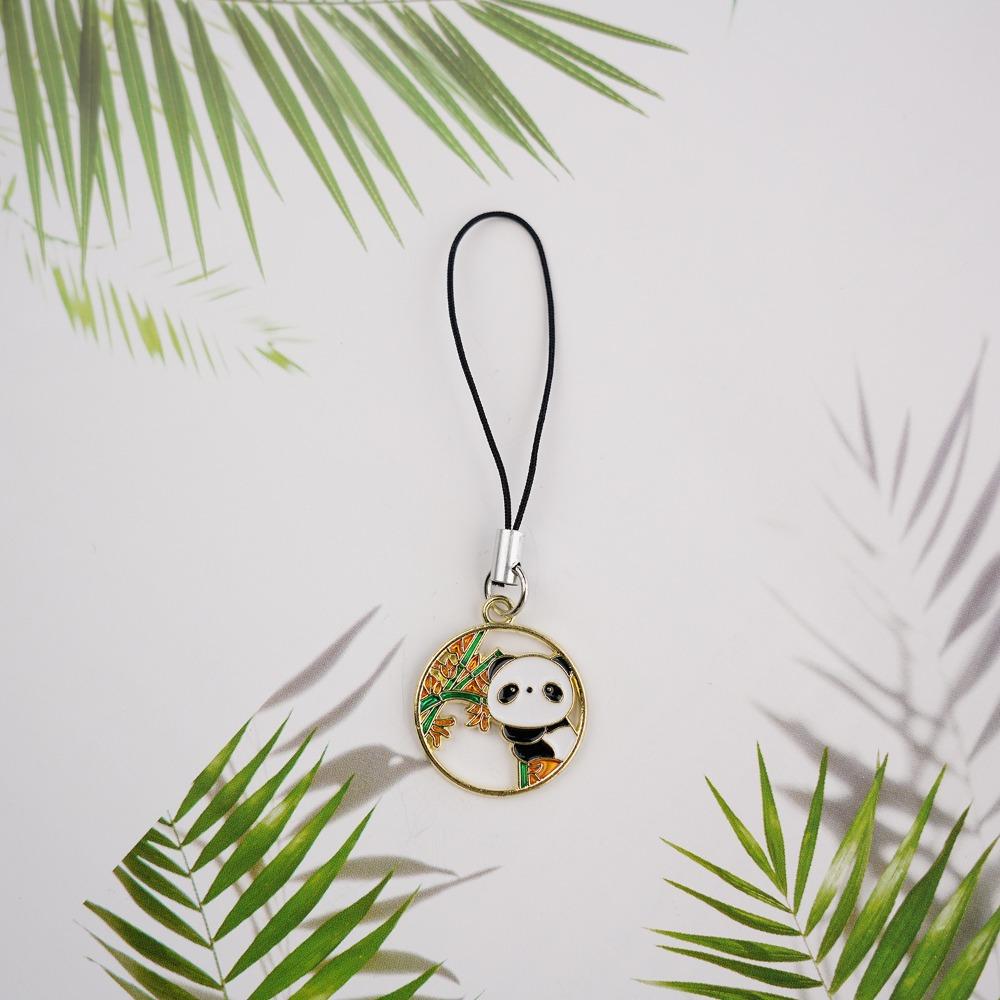 Cartoon Phone Charm Lanyard Panda Mobile Phone Pendant Cute Phone Strap  Girl's Phone Decoration