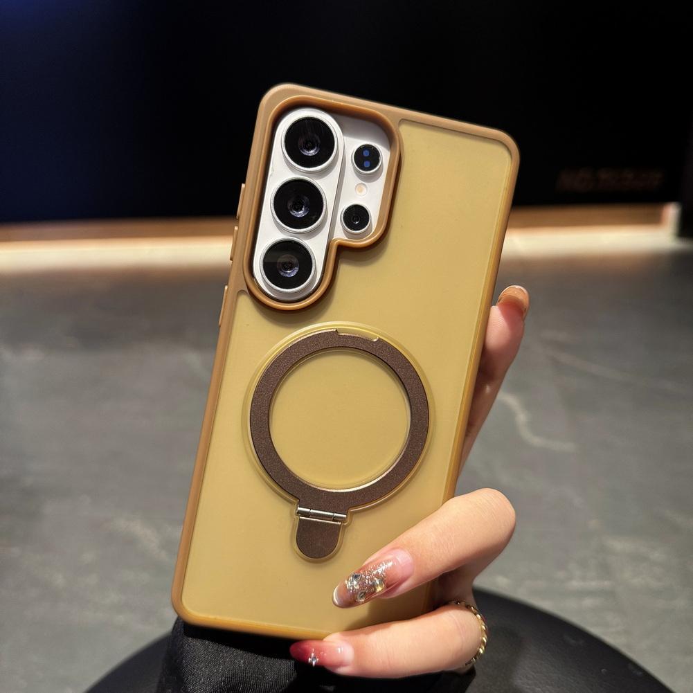 

Magnetic Ring Stand Phone Case for Samsung S26 Ultra S26 + Galaxy S25 Edge s25 S24 FE S23 S22 Shockproof Matte Protective Cove Galaxy S26 Ultra