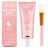 1pc Collagen Peel-Off Mask With Jelly Brush, Overnight Wrapping Mask, Peel-Off Pore Cleansing Mask
