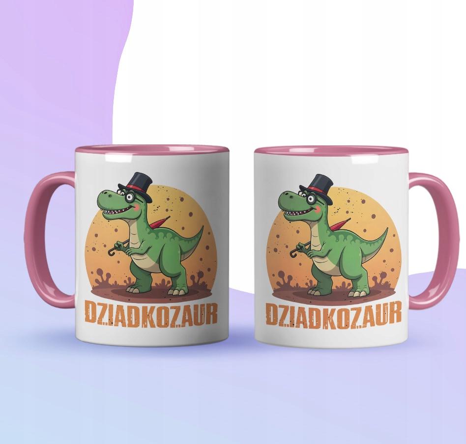 Kubek Na Prezent Urodziny Dzień Dziadka Dino Dinozaur Dziadkozaur