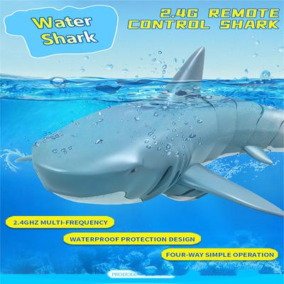 Simulation Shark Toy 2.4G Remote Control Shark Model Boat Toy Swimming Pool Toy