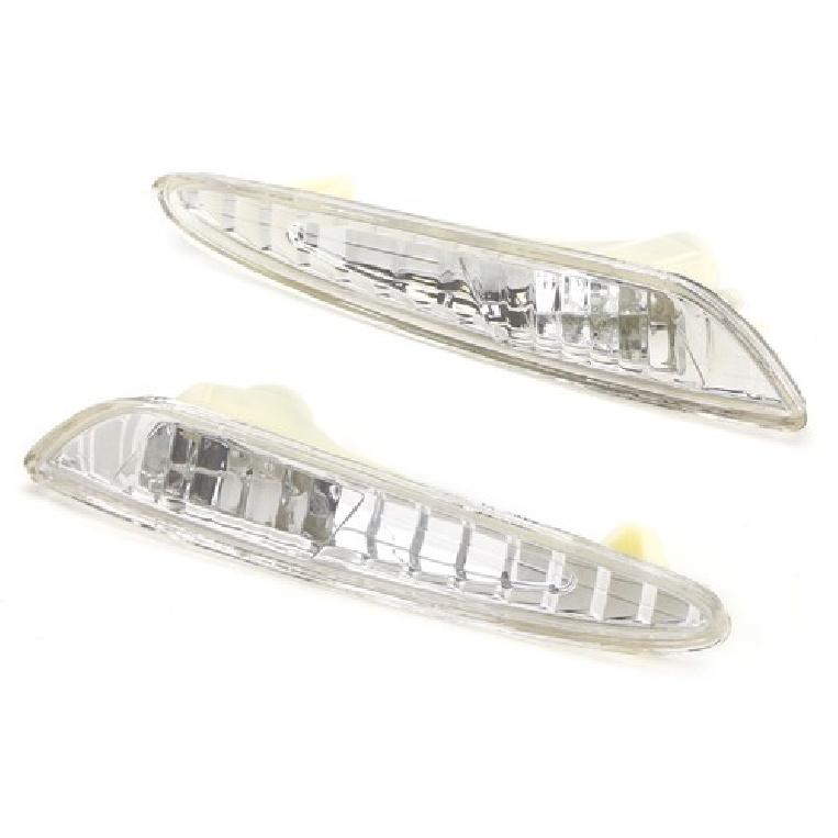 OE-Spec Clear Front Side Marker Lamp Housings For 2003-06 Mercedes W211 E-Class