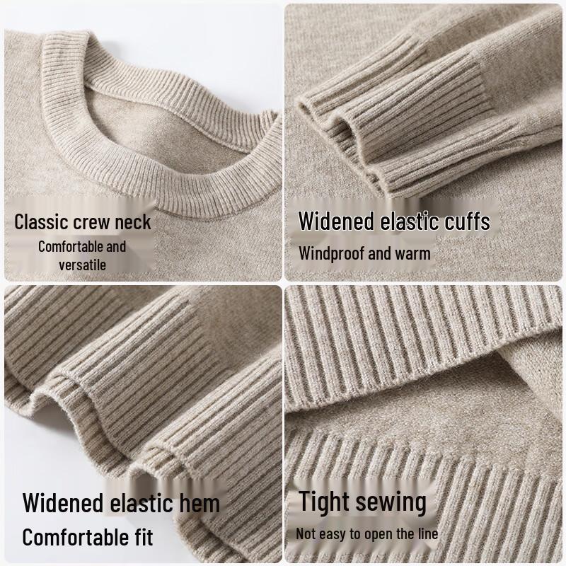 Warrior Men's Winter Warm Round Neck Sweater