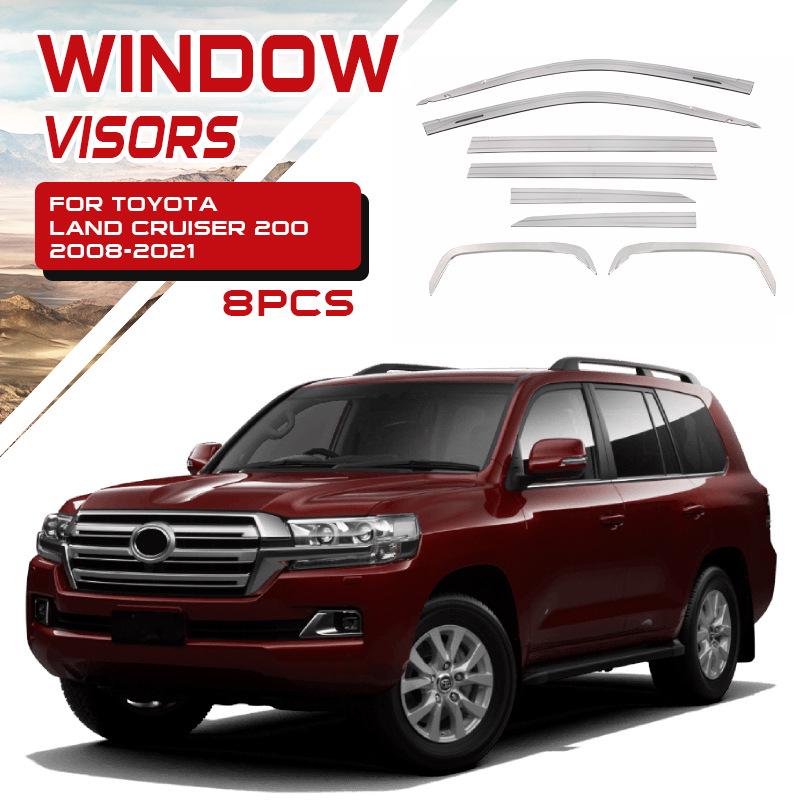 Дефлекторы боковых окон Toyota Prado Land Cruiser LC300/LC200/LC250: Накладки на брови и солнцезащитные козырьки для автомобильных окон