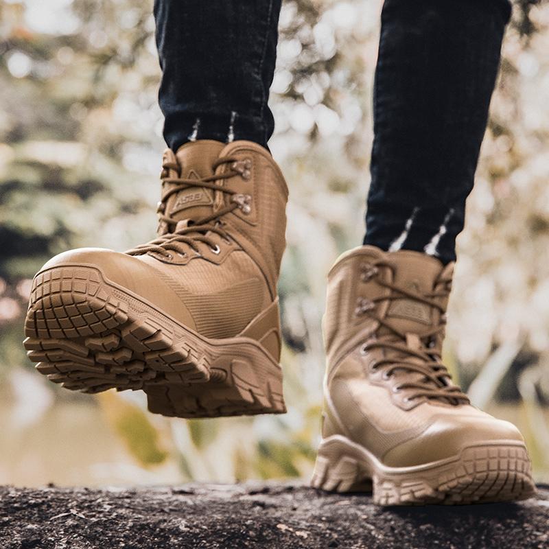 Men's Tactical Boots Military Work Boots Desert Combat Outdoor Boots for Hiking Motorcycle Climbing
