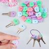 5-20pc Color Key Cap Covers Elastic Key Identification Organizer Soft Silicone Topper Easy Identify Universal Protection Cover