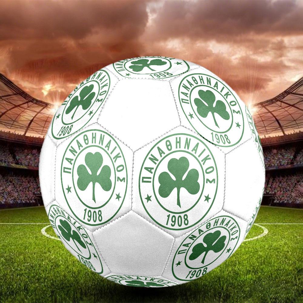 Panathinaikos FC Size 5 Soccer Ball, Machine-Stitched PVC, Durable & High Bounce, All Ages Fit, Fan Merchandise, Matches & Outdoor Use.