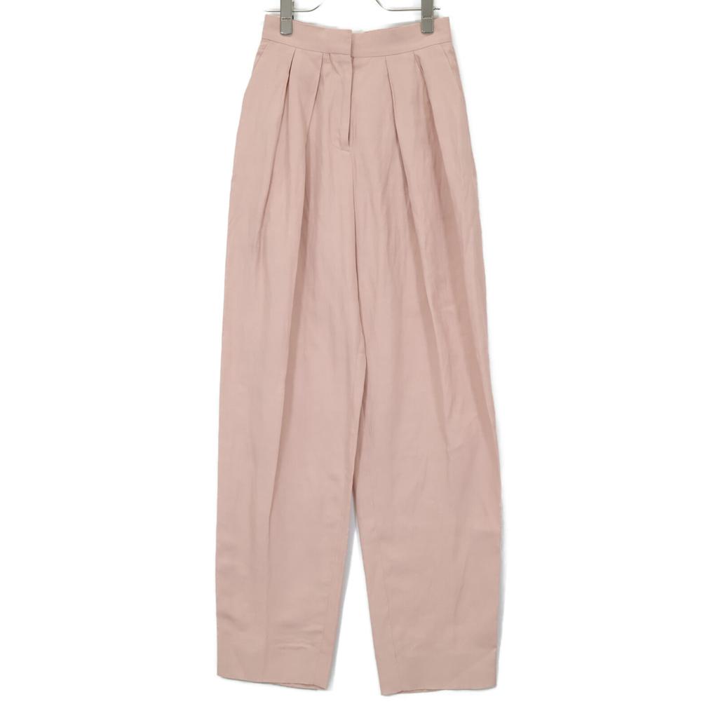 Stella Mccartney Pink 2-tuck Wide Tapered Pants Bottoms 34 pinkUsed