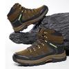 Men's Autumn/Winter High-Top Leather Outdoor Boots Anti-Slip Trail Hiking Sports Shoes Large Sizes