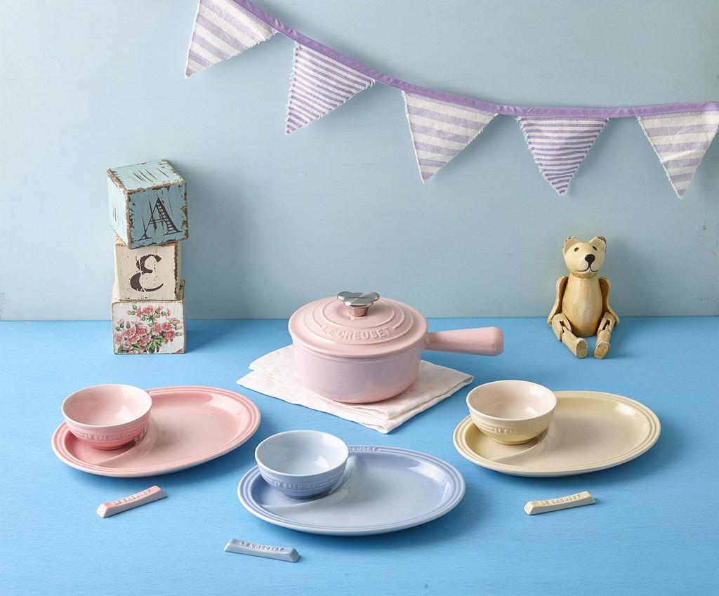 Le Creuset Nádobí Dětská startovací sada Pobřežní Teplo a chlad Mikrovlnná trouba a trouba Miminkovská sprcha Miminkovská sprcha Oslava Dárek pro chlapce Japonská dětská sada,
