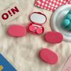 Effen Kleur Meisjes Contactlenzen Box Lens Case Vrouwen Draagbare Leuke Brillenkoker Houder Ogen Care Tools Kit Set Container