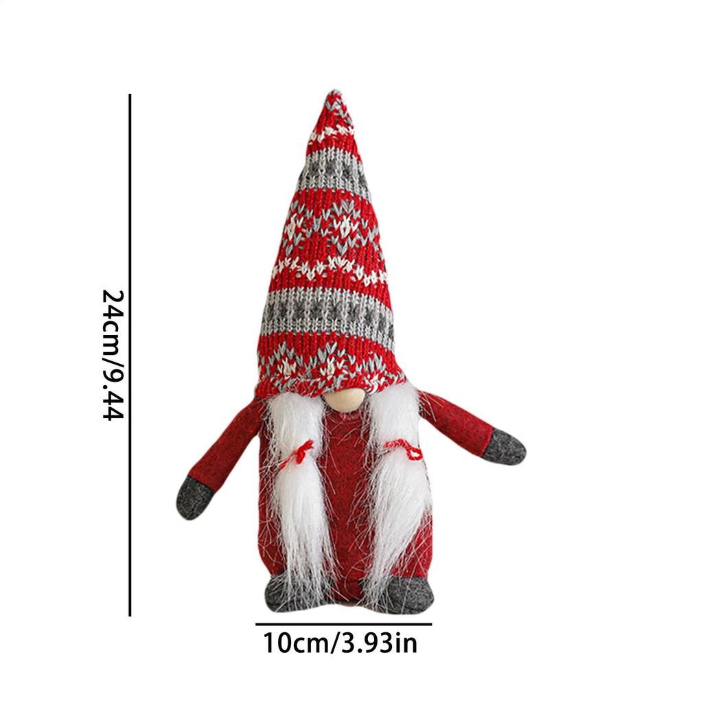Holiday Gnomes Handmade Figurines Statue Doll Christmas Gnome Decoration For Garden Window Home Indoor Halloween Table Holiday