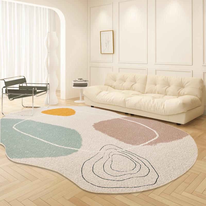 Light Luxury Living Room Decoration Plush Carpet Irregular Rugs for Bedroom Large Area Carpets Home Fluffy Soft Mat Lounge Rug