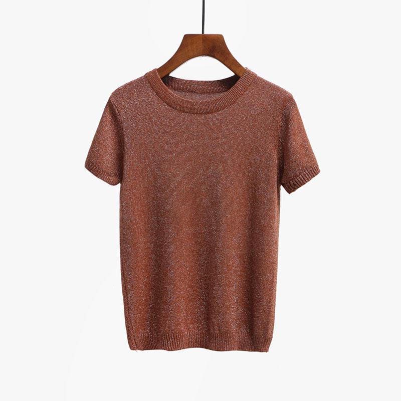 Short Sleeves Knitted T-shirt