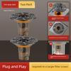 German Quality Anti-Odor Drain Device for Bathroom Sewer, Anti-Backflow Odor Solution, Universal Magnetic Closure Cover