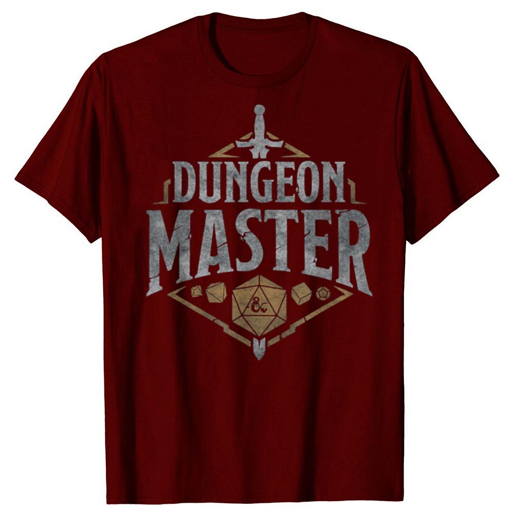 Lustige Dungeons & Dragons Spielleiter T-Shirts Baumwolle Kurzarm Geschenke Herrenbekleidung Mode Lässig Locker Oversize T-Shirt