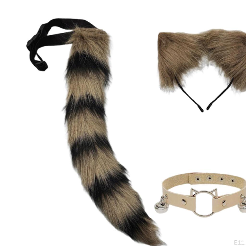 3 Pieces and Tail Set ,Cosplay Costume, for Dress up, Stage Show