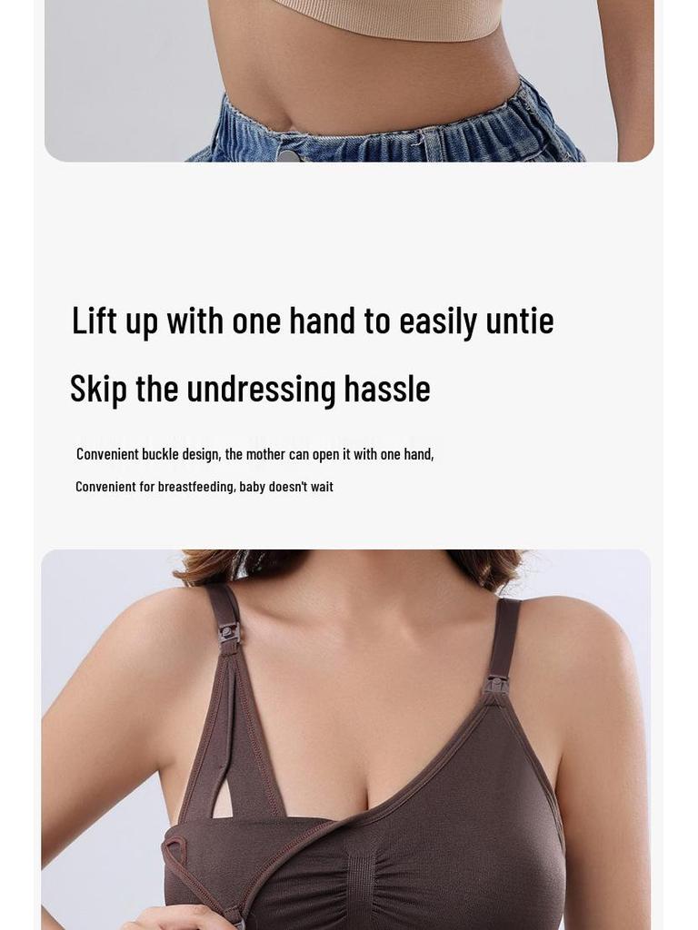 Hands-Free Breast Pumping Bra for Nursing, Breathable Maternity and Breastfeeding Support