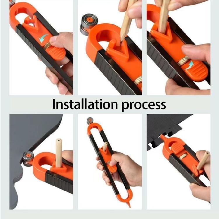 Ergonomic Shape Duplication Gauges Shape Duplicators For Woodworking Flooring Carpet Cutting Accuracy Profiles Tracing