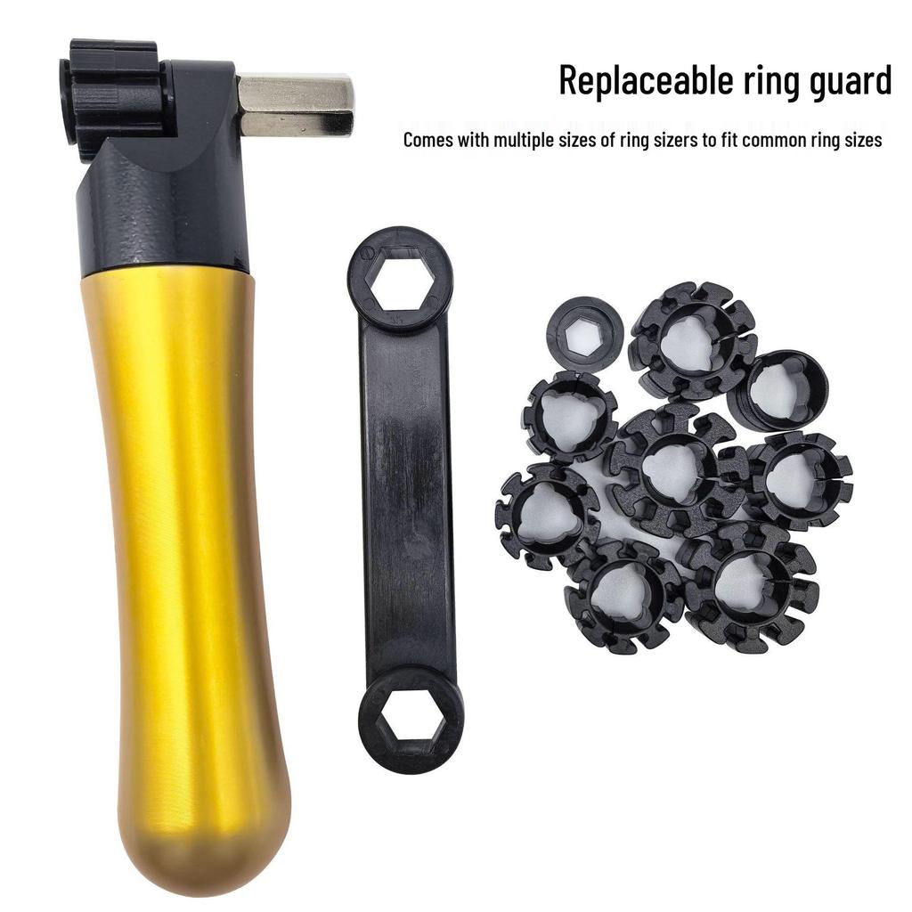 360° Rotating Solid Hemisphere Stone Setting Ring Fixture