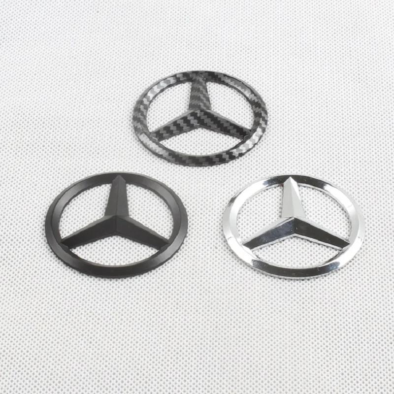 AATZ1 52/57mm ABS Car Steering Wheel Emblem Sticker Accessories For Mercedes Benz AMG GLC CLA GLK W166 W203 W206 W246 W176 W177 W205