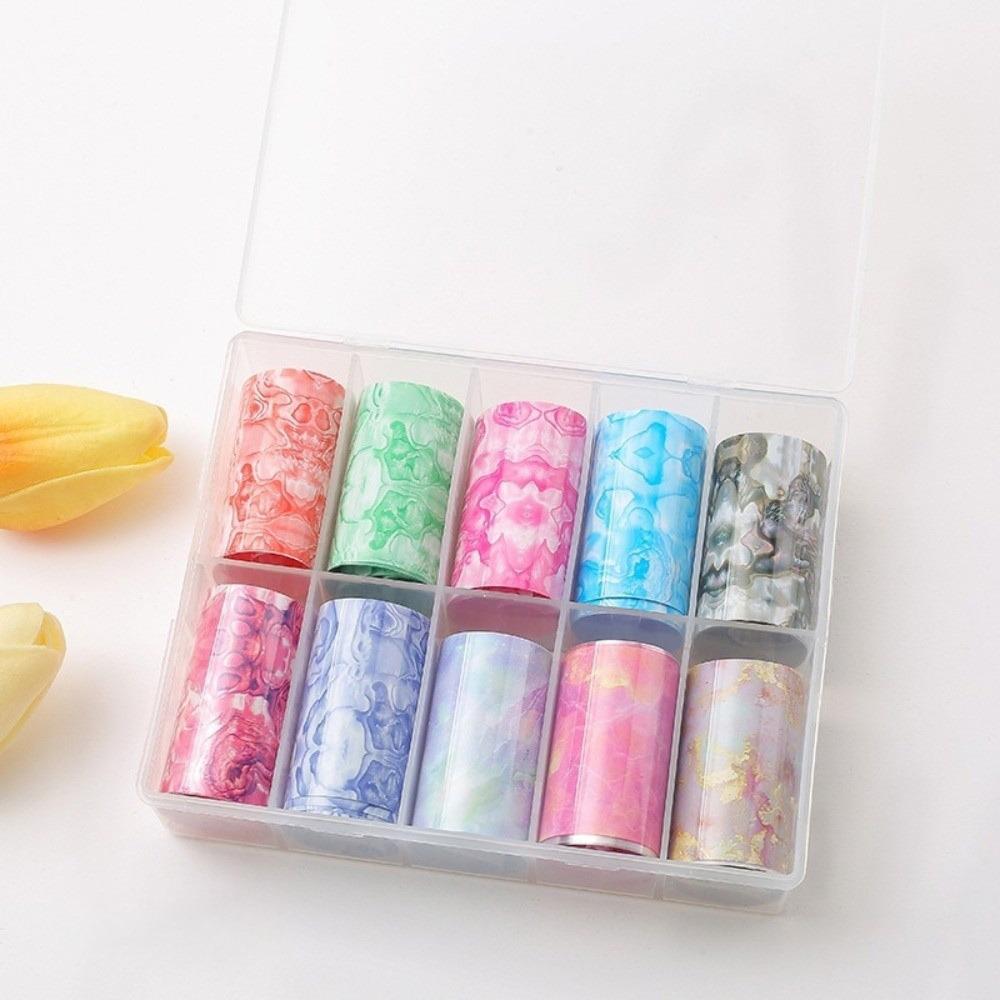Stripe Pattern Nail Foils The Starry Sky Nail Art Stickers Nail Decorations  Nail Decoration 9