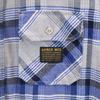 AVIREX Check Long Sleeve Flannel Shirt XL Gray Back Chain Stitch Men's Used