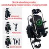 Hot Sell Holder With Usb Bike Motorcycle Mobile Phone Holder With Charger Secure Grip for Delivery Bikes Wireless Charging