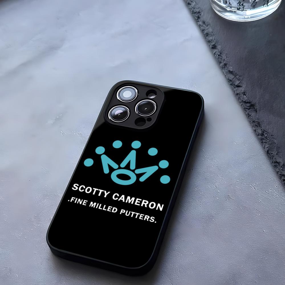 Black ScottyS Camerons Flag Phone Case Tempered Glass For IPhone 17 13 14 16 12 15 11 Pro Max Plus Mini X XR SE2020 Coque