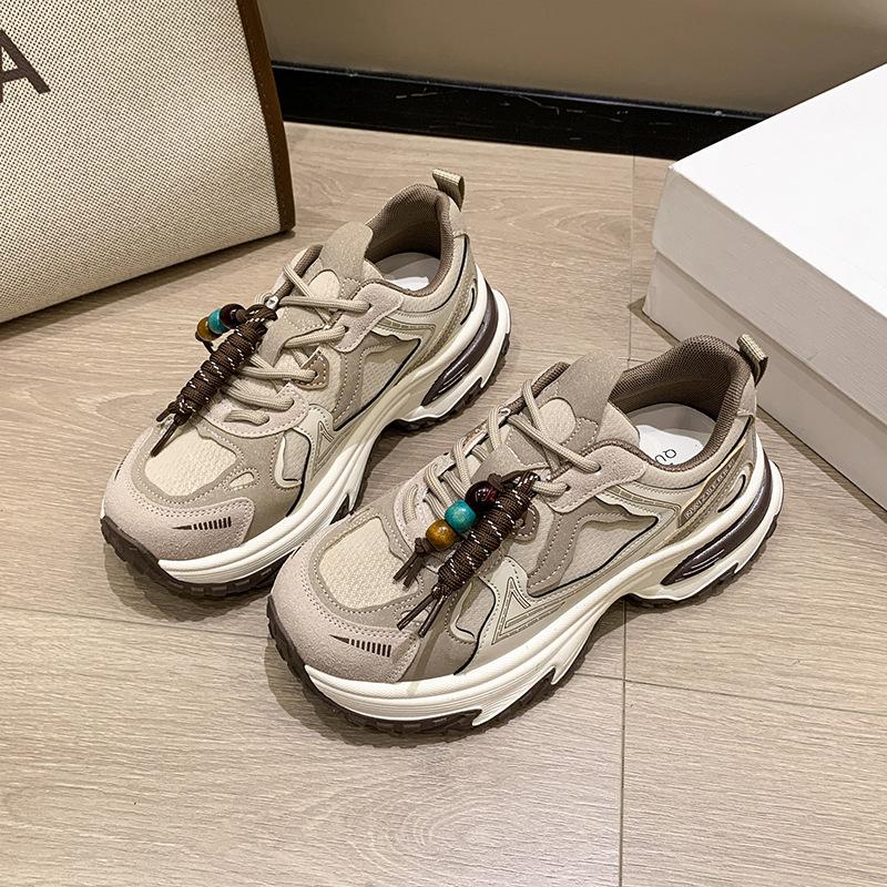 Thick-soled Lightweight Non-slip Dad Shoes 2025 New Autumn Women's Shoes Children's Popular Soft Soles Are Not Tired and Versatile