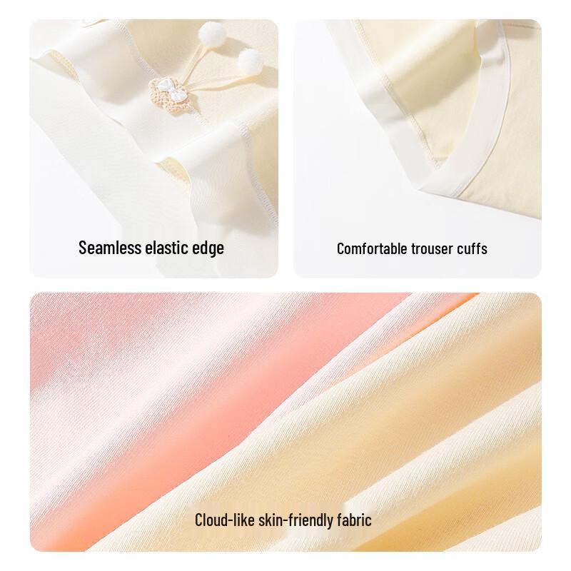 Women's Pure Cotton Antibacterial Seamless Underwear 4-Pack