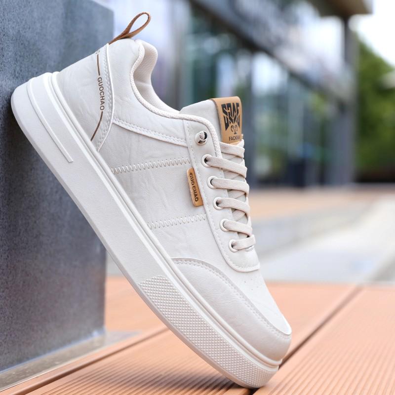 

Мужские водонепроницаемые кожаные парусиновые туфли: Кроссовки на толстой подошве, увеличивающие рост, универсальные, легкие, для осени. 39